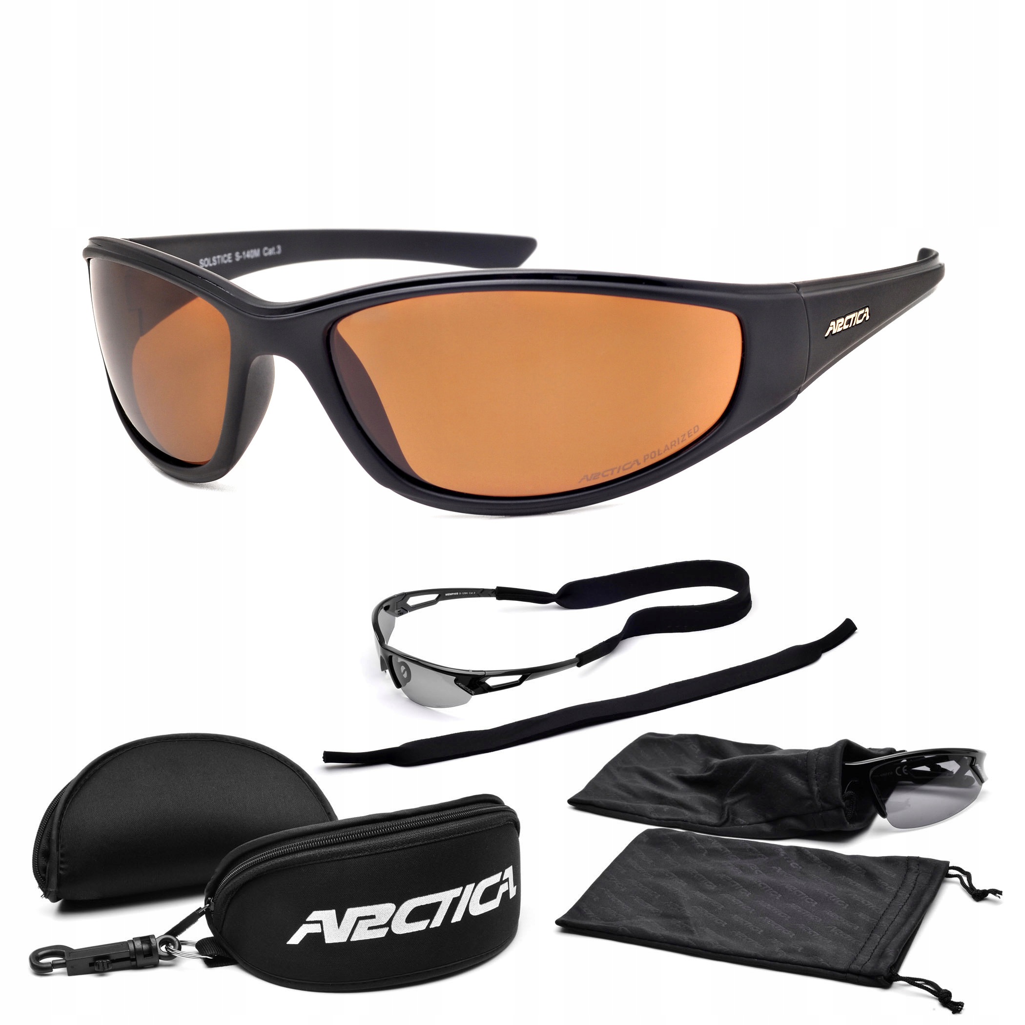 Polarizační Brýle Arctica S-140 M Pro Řidiče, Hnědé Unisex Čočky