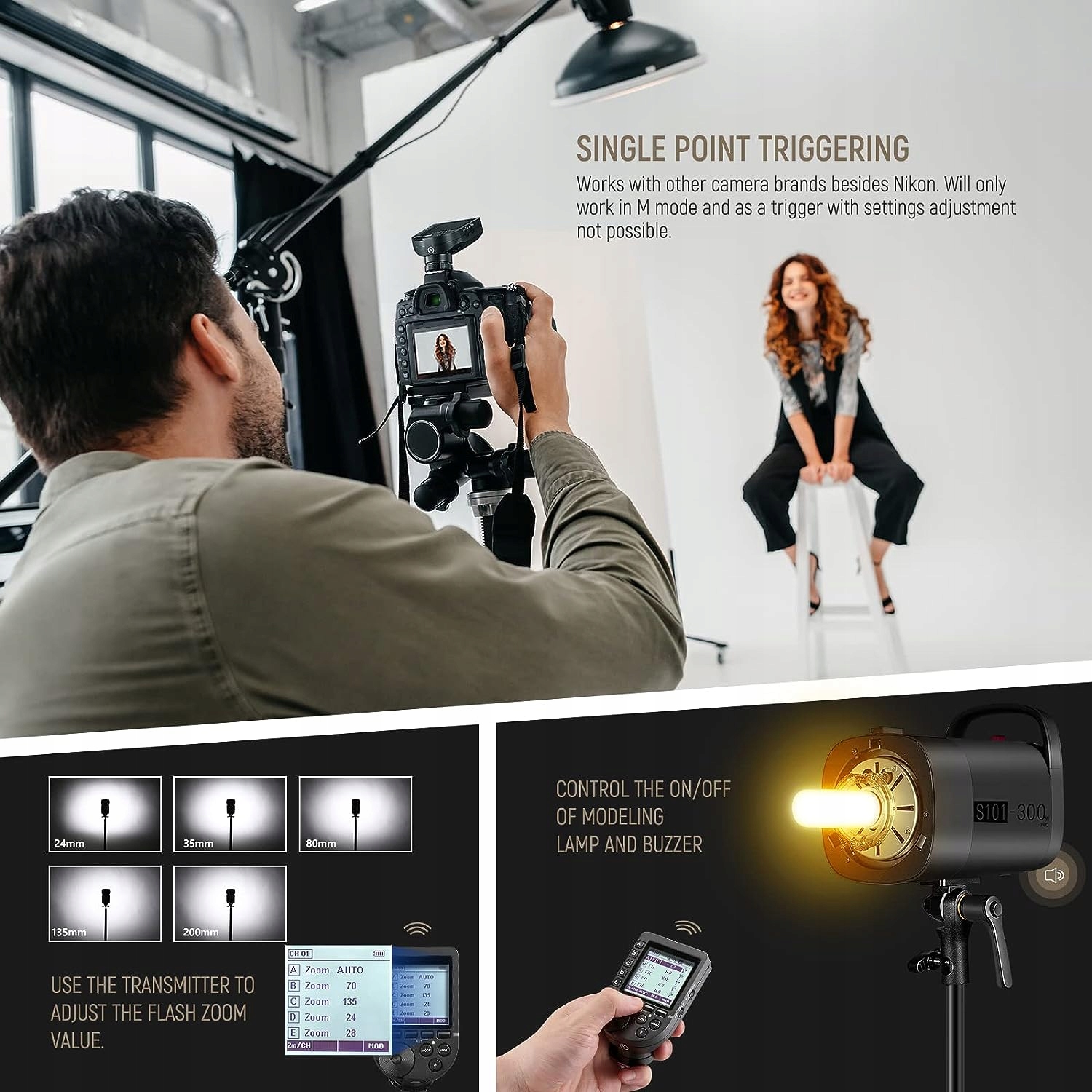 BEZPRZEWODOWY WYZWALACZ LAMPY BŁYSKOWEJ QPRO-N TTL Model QPRO-N