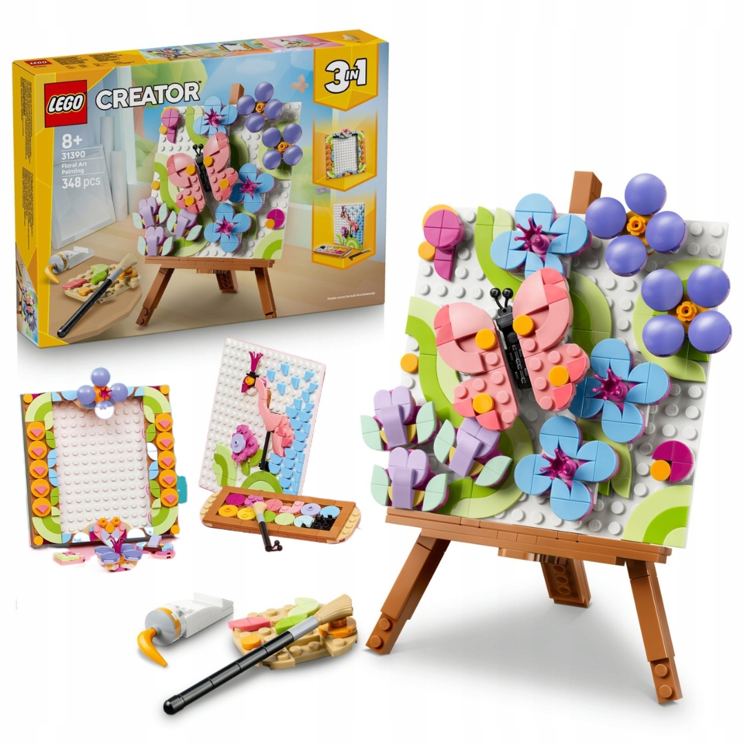 Lego Creator 3v1 31390 Dekorativní obraz s květinami 348 dílů