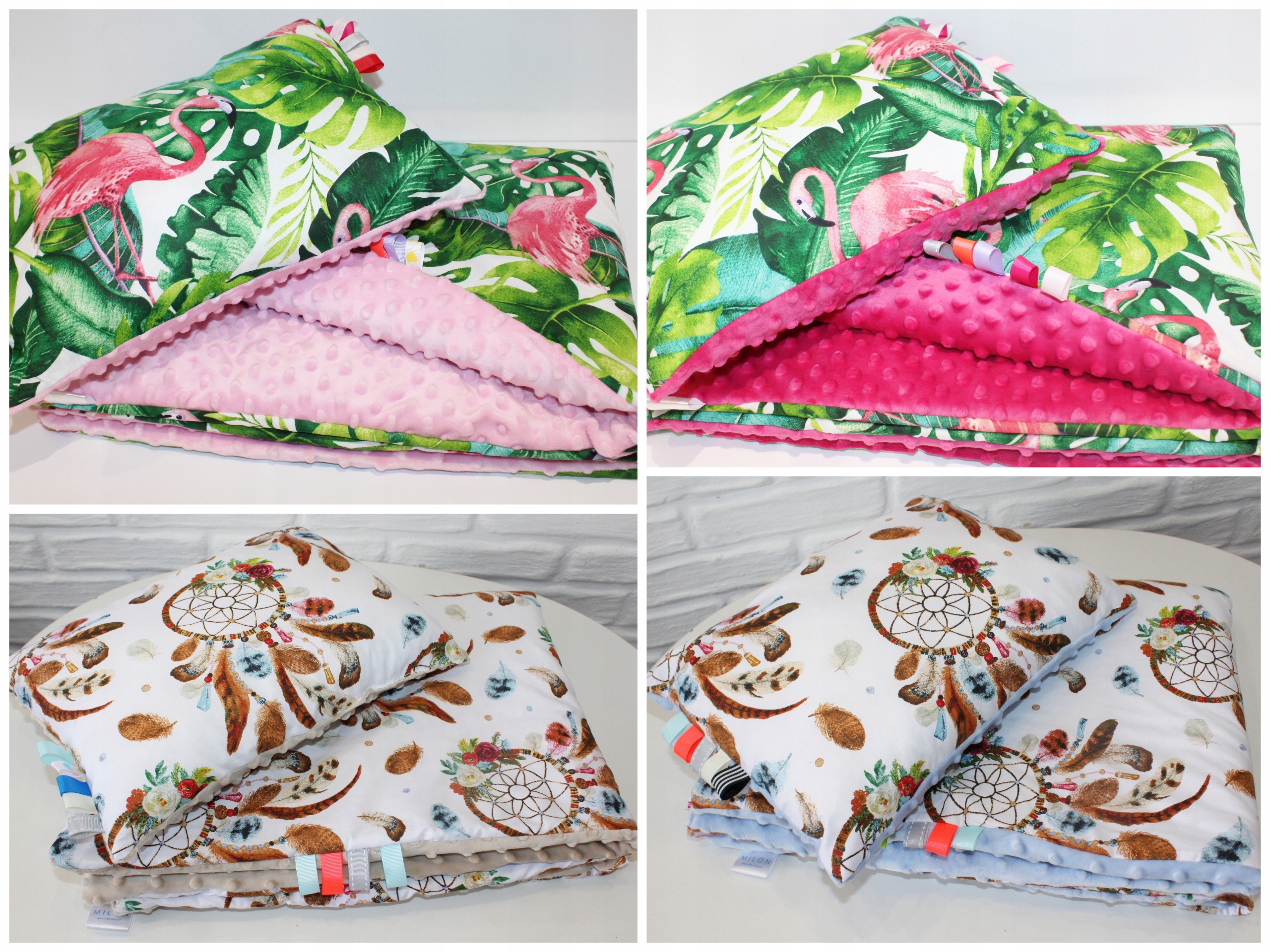 Pościel Minky do Przedszkola 100x150 60x40 Kocyk Marka Milon