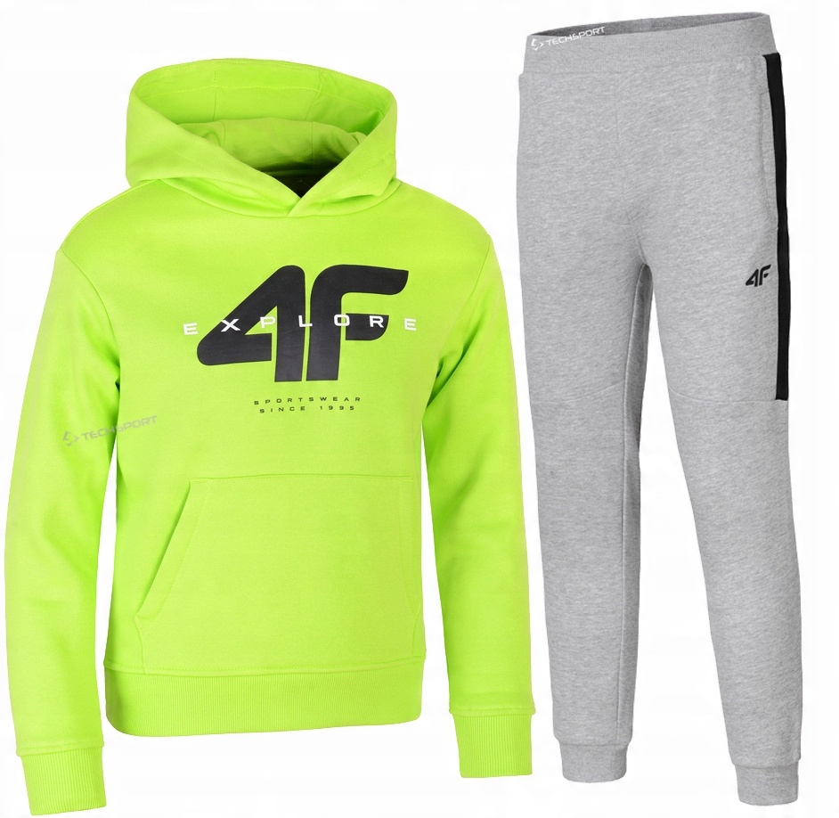 

4F Chłopięcy Dres Komplet Bluza Spodnie 158