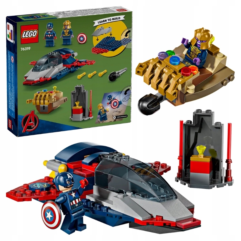 Lego Heroes Marvel Kapitán Amerika Versus Thanos Stavebnice Sada