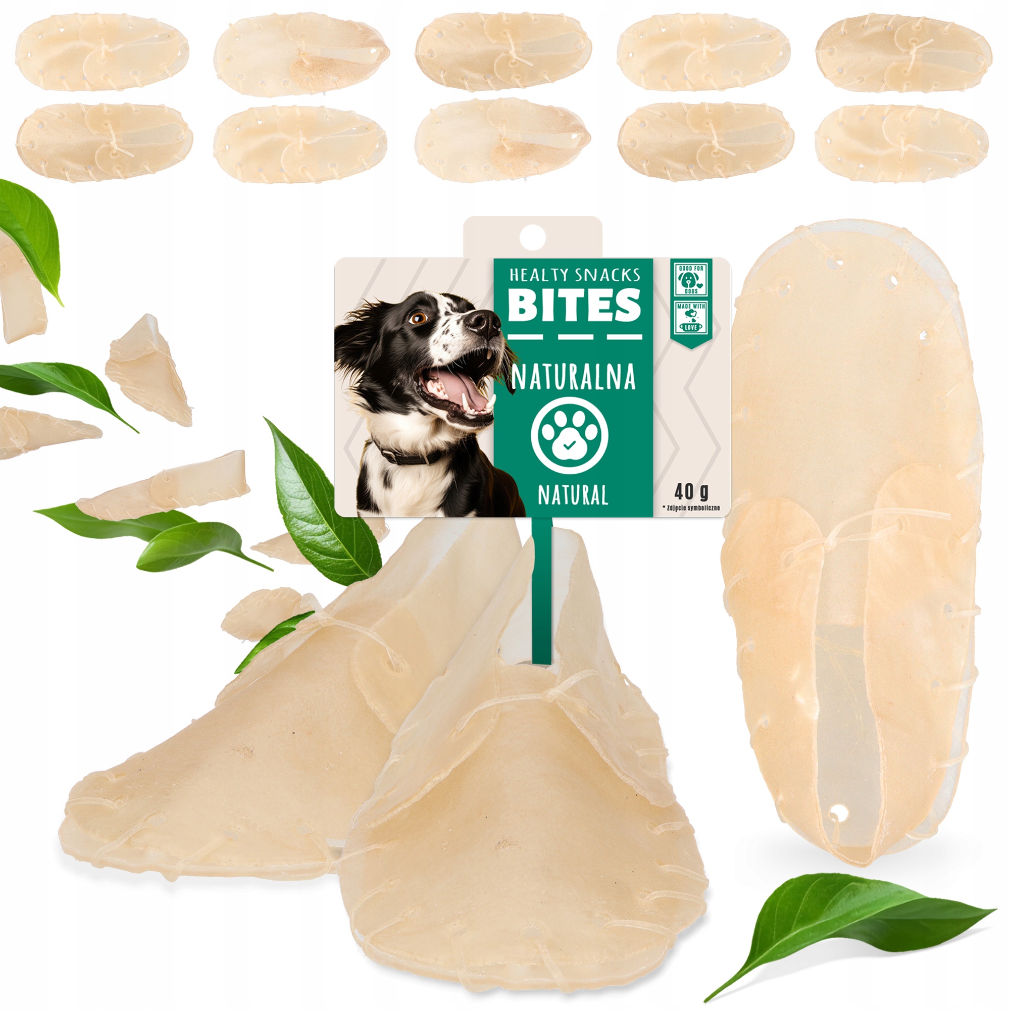 Levně 10 x psí pamlsek Přírodní Kousátko Bota 20 cm Hovězí žvýkací pamlsky Xq