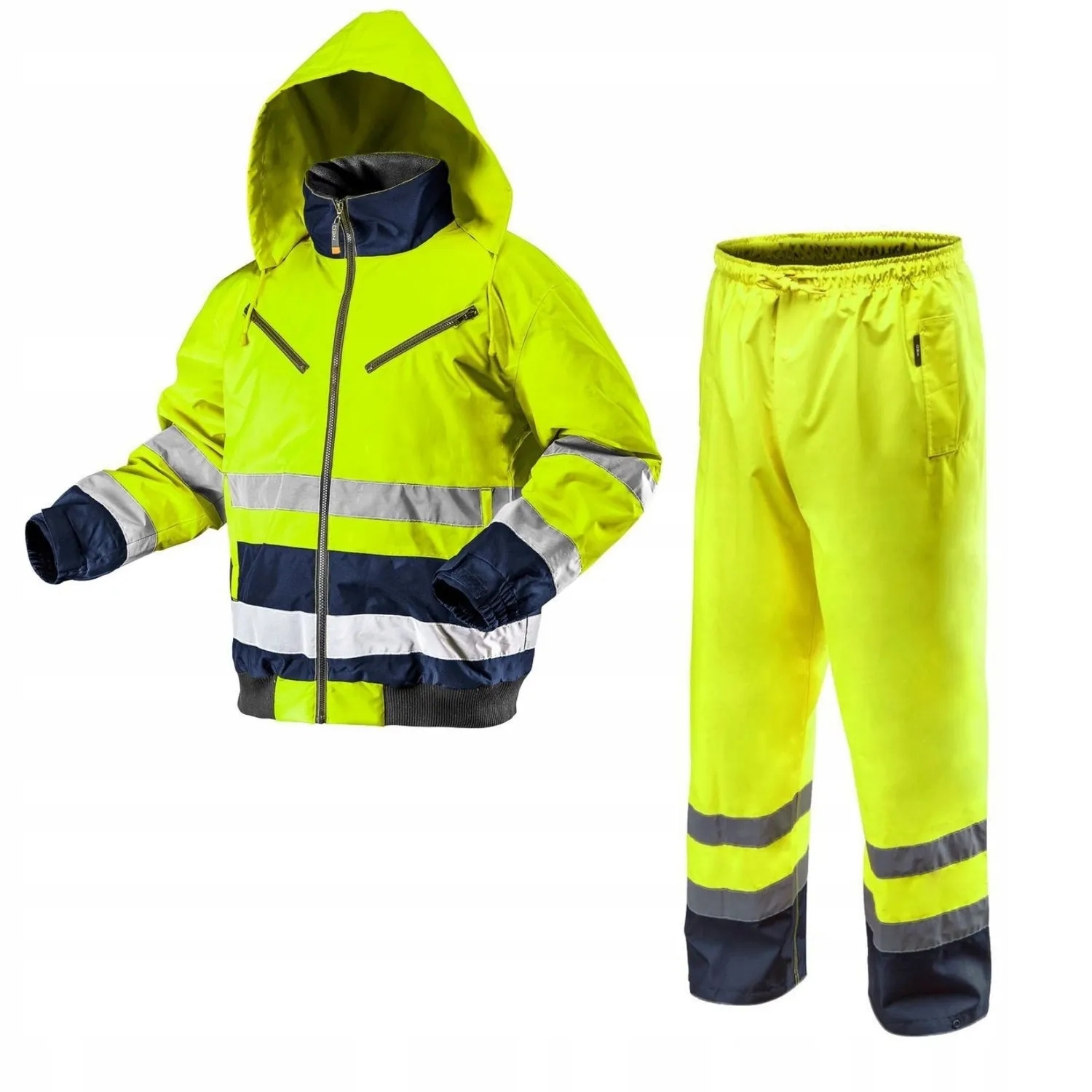 Komplet męskiej odzieży roboczej Bhp S Neo Odblaskowe Spodnie I Kurtka