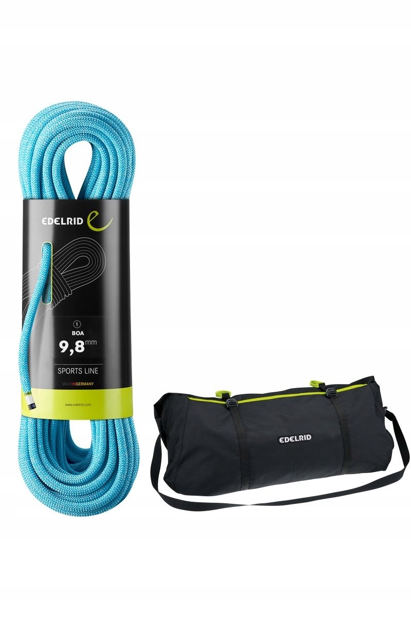 Edelrid Dynamické lano Boa 9,8 mm 50 m pouzdro Liner