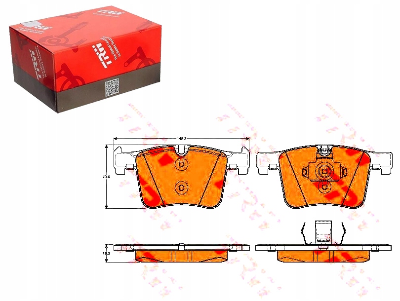 Brzdové Destičky Bmw Přední 1 2 3 4 X3 X4 2,0-3,0 1