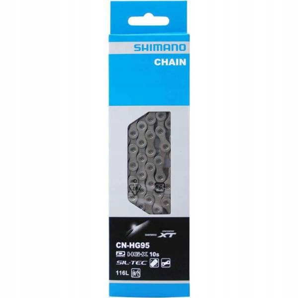 Řetěz na kolo Shimano Deore Xt CN-HG95, 10 rychlostí, 116 článků.