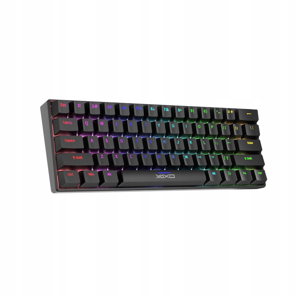 Yaxo Klawiatura mechaniczna 61 klawiszy Nuxlak Techno Black, Yaxo, Yax-ga-k