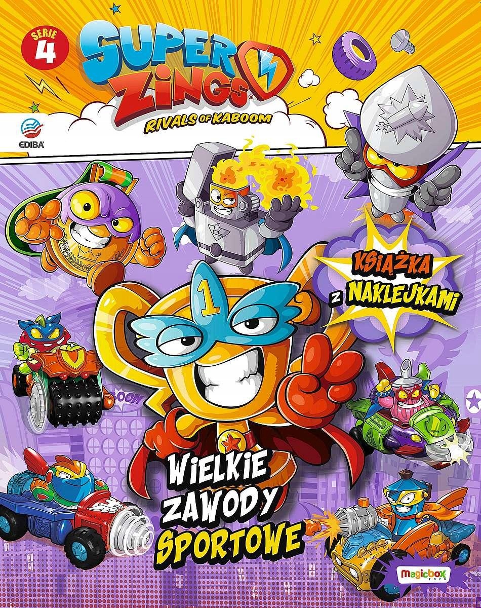 SUPERZINGS. KSIĄŻKA Z NAKLEJKAMI. SERIA 4