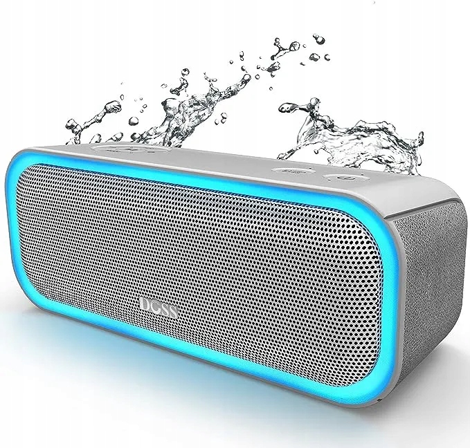 Přenosný Bluetooth reproduktor 20W Doss Led světla stříbrný