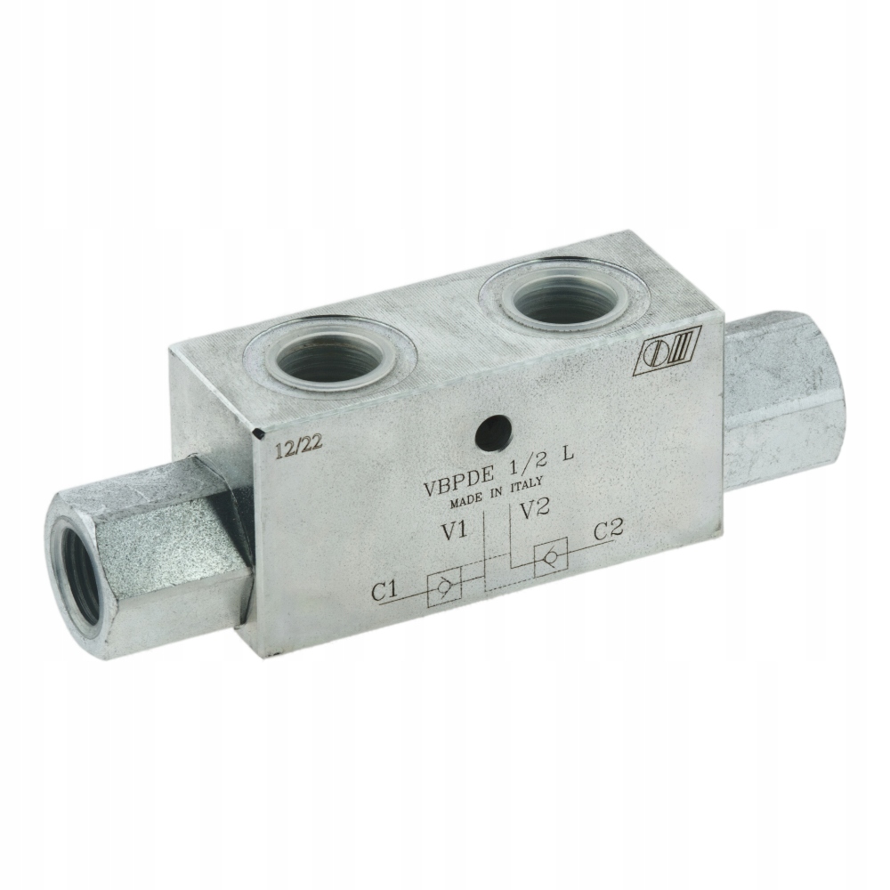 Hydraulický zámek, dvojitý ovládaný zpětný ventil Vbpde 3/4 100L Italský