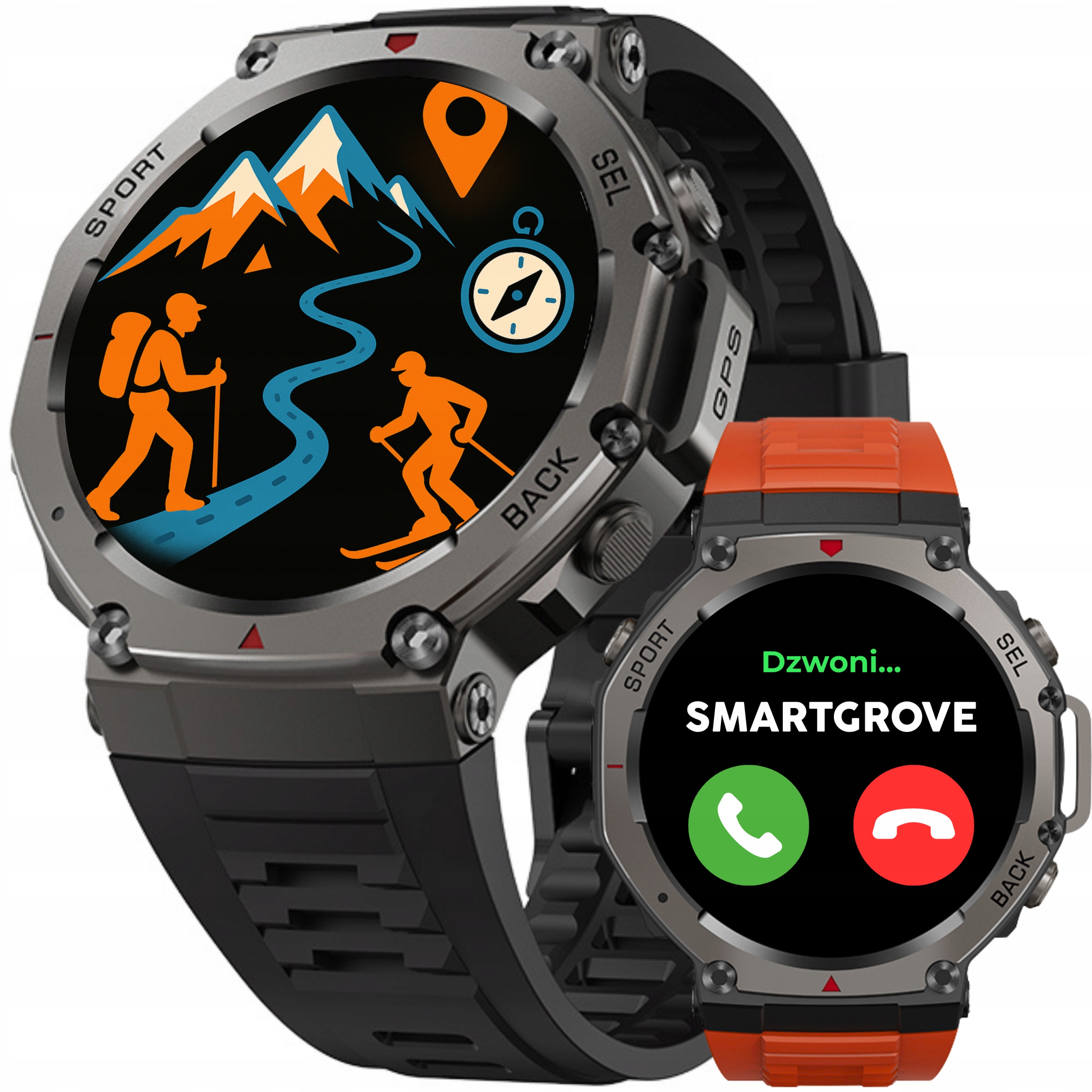 Pánske Hodinky Smartwatch Vodotesné Sport Gps Rozhovory Menu Pl Smart Watch