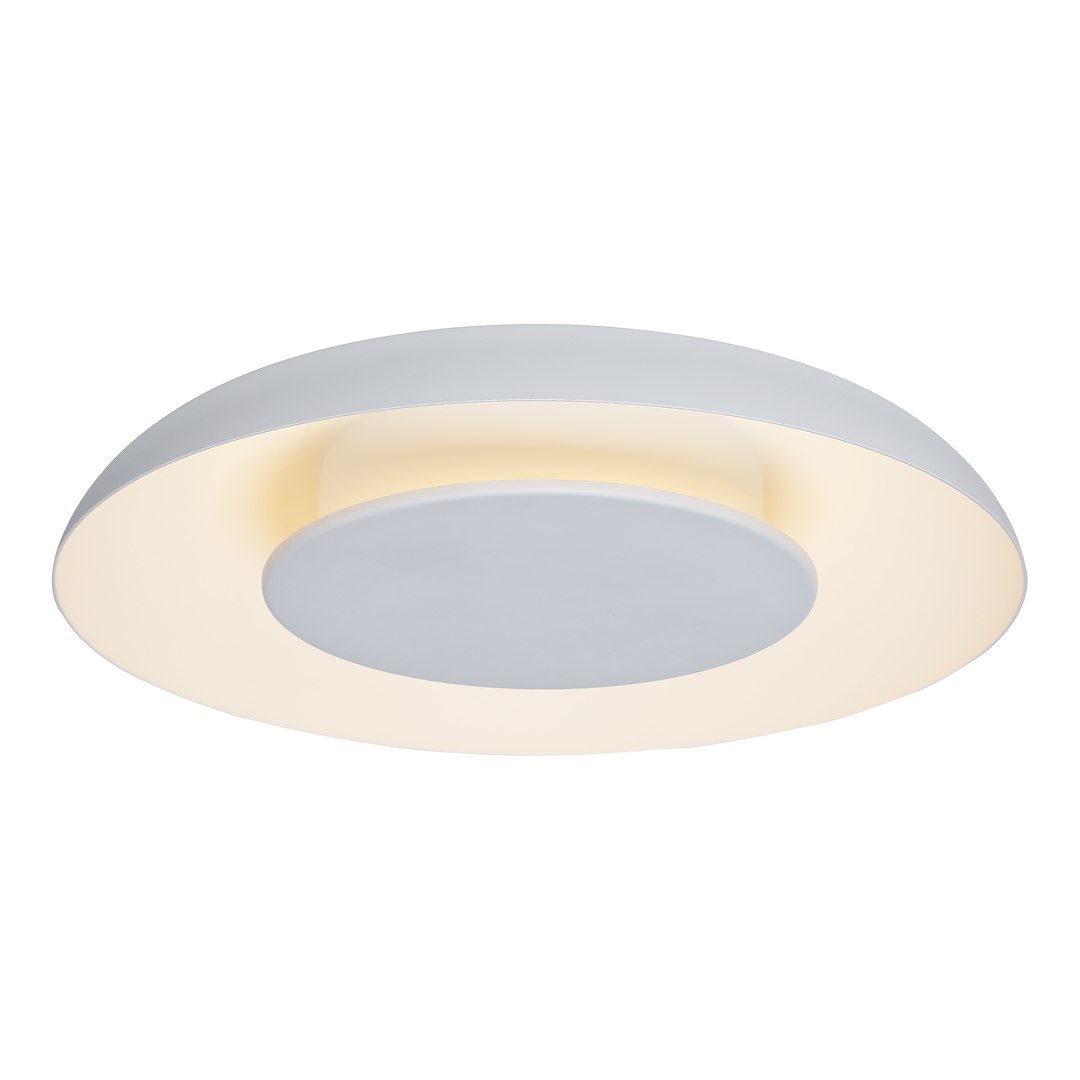MiLAGRO Stropná lampa Piattino Biela 30W Led 3000K-4000K-6000K Luster