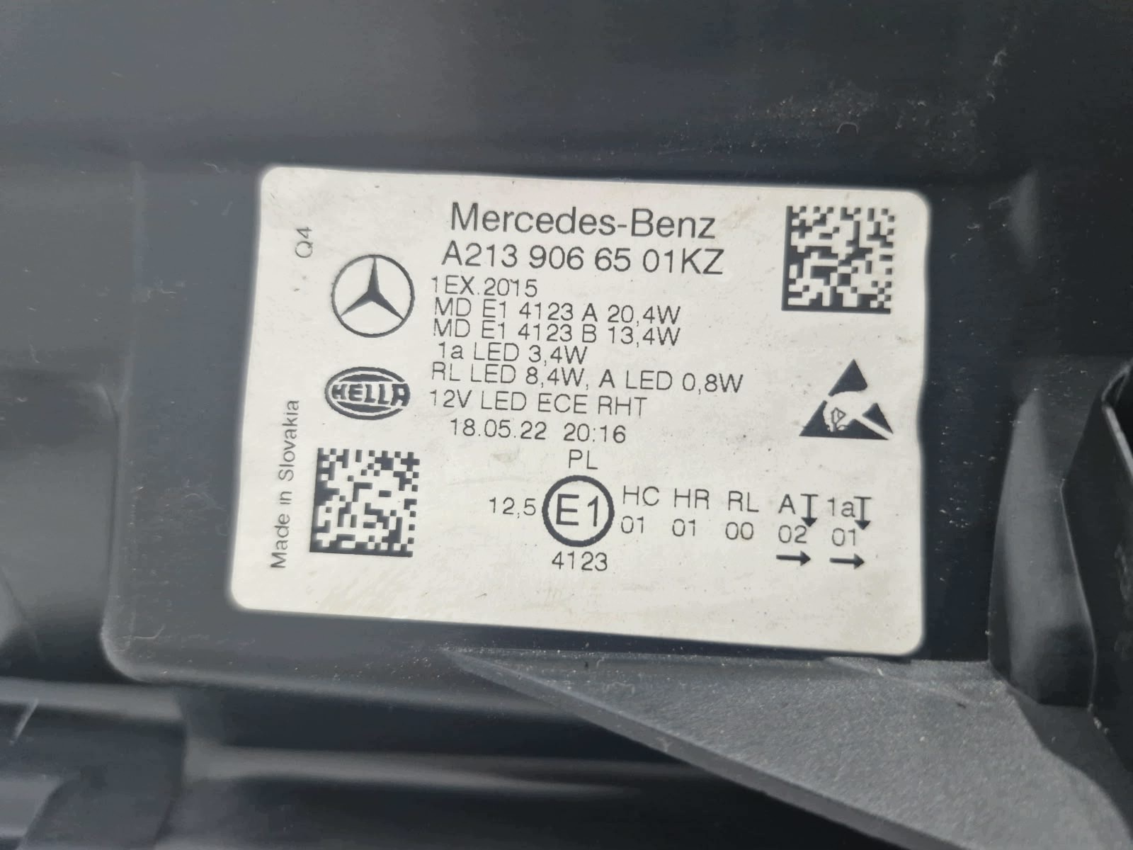 light left Mercedes E Klasa W213 FULL LED HIGH Performance