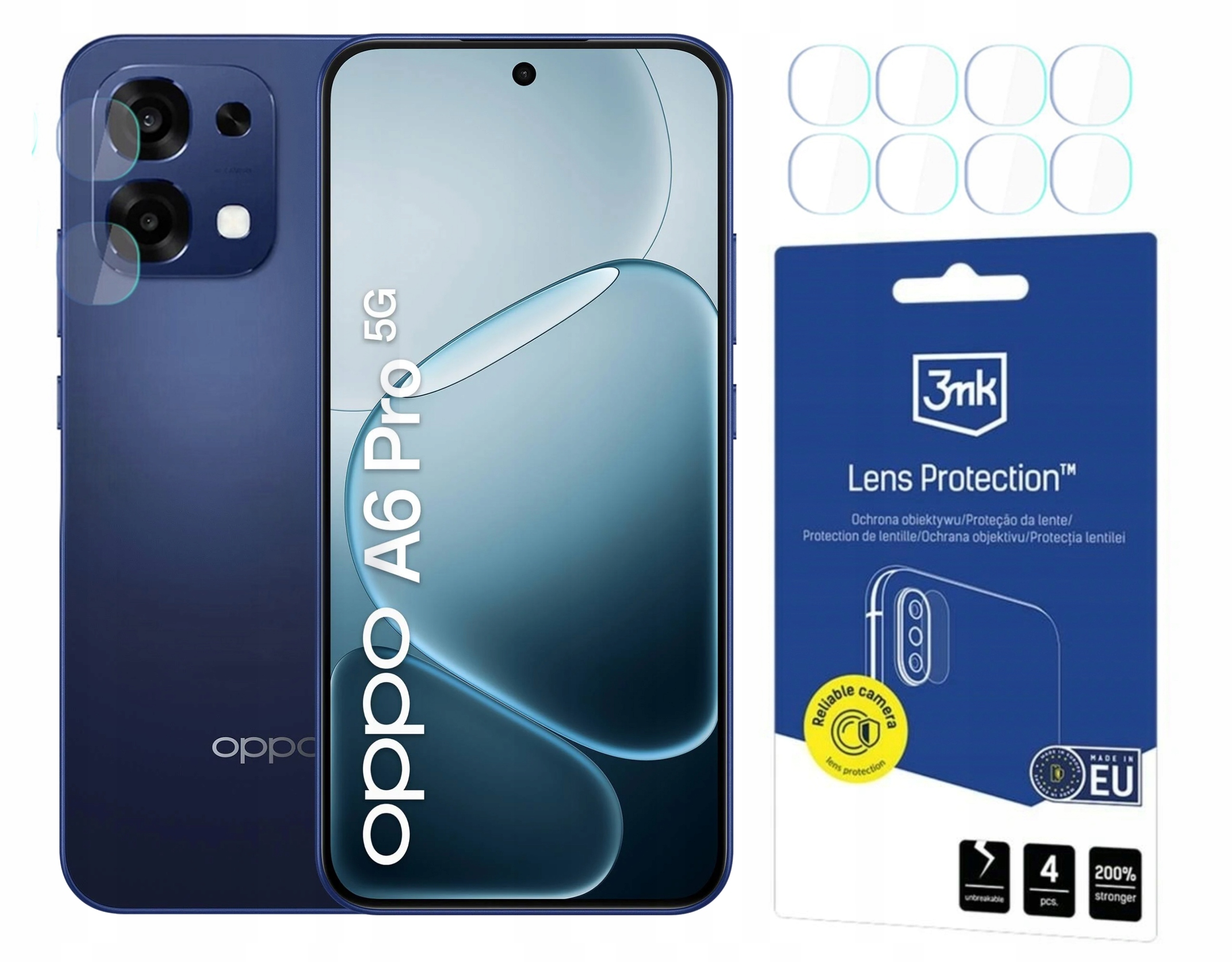 3MK Sklo na objektiv pro Oppo A6 Pro 5G 4ks