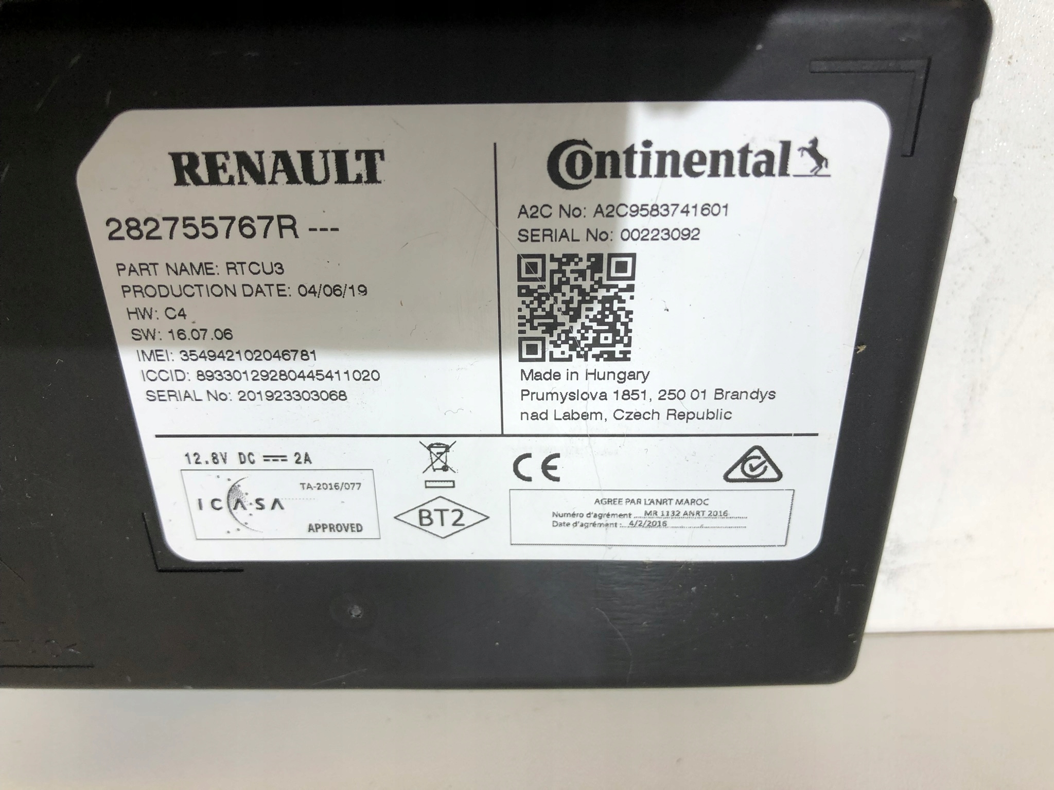 RENAULT ESPACE V module control unit navigation devices RADIA GPS 282755767R