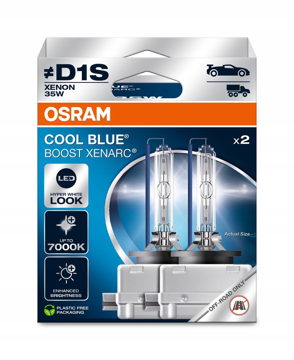Žiarovky Osram Cool Blue Boost D1S 35 W 2 ks