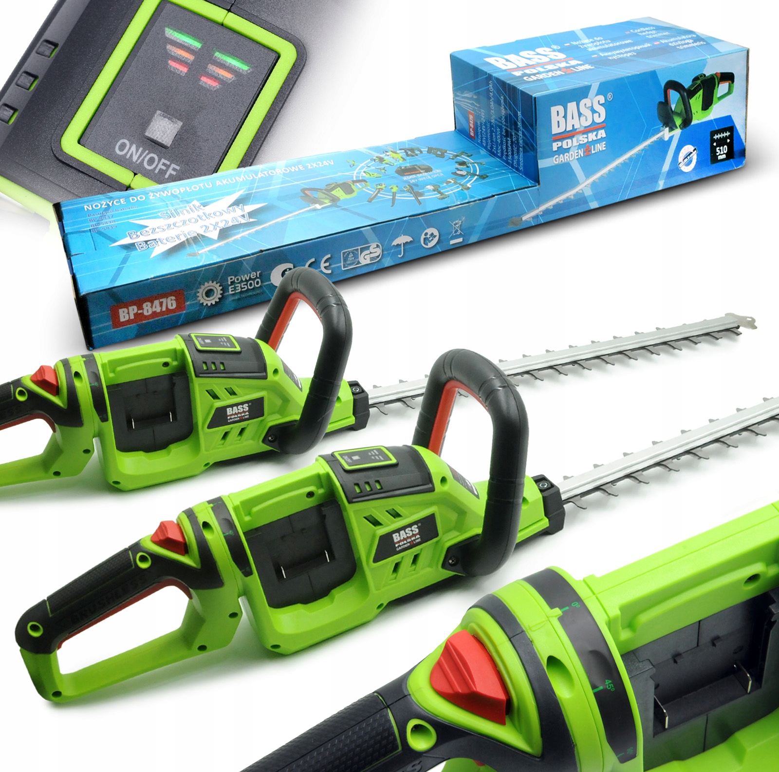 

Bass Nożyce Do Żywopłotu Sekator Akumulatorowy 48V