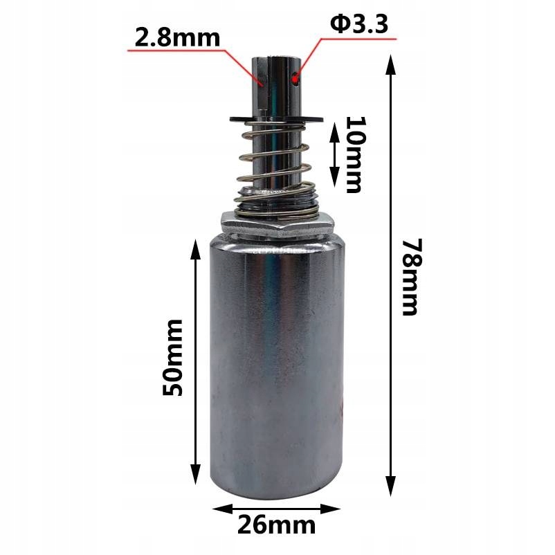 Solenoid, cewka, elektromagnes MQ8-Z12 DC 100N / 1 Producent Inna