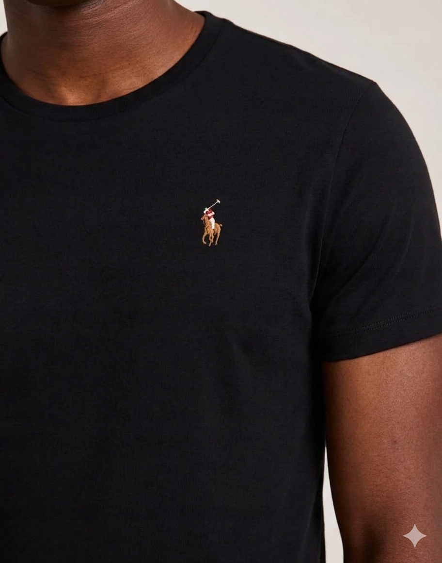 Polo Ralph Lauren tričko s kulatým výstřihem černá velikost S