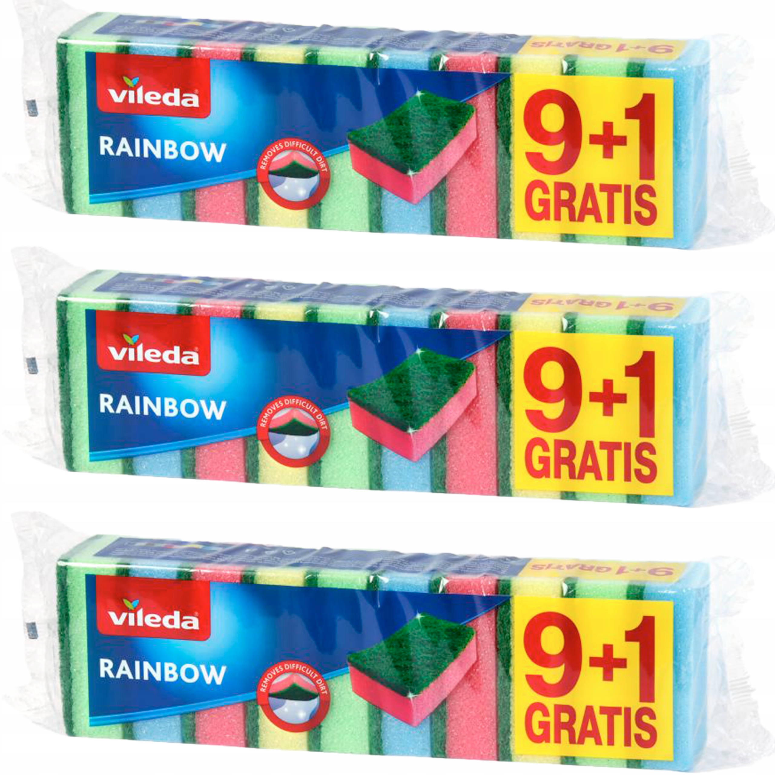 

Vileda 3x Zmywaki Style Gąbka 9+1 Myjki kuchenne