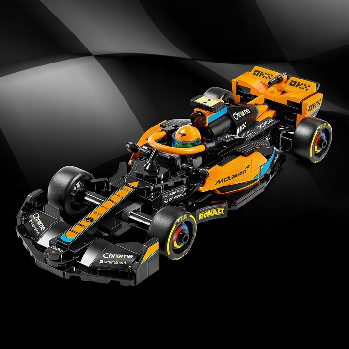 LEGO SPEED CHAMPIONS SAMOCHÓD WYŚCIGOWY AUTO MCLAREN FORMUŁA 1 WERSJA 2023 Wiek dziecka 9 lat +