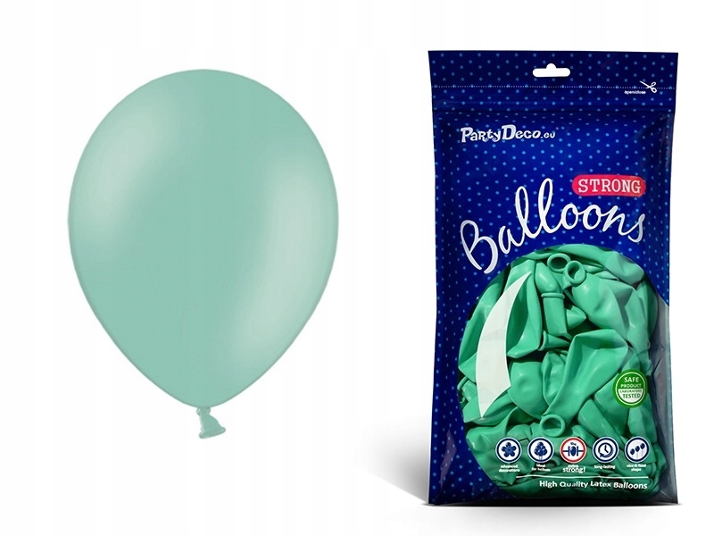 

Miętowe balony na Wesele Urodziny 30cm 10 sztuk