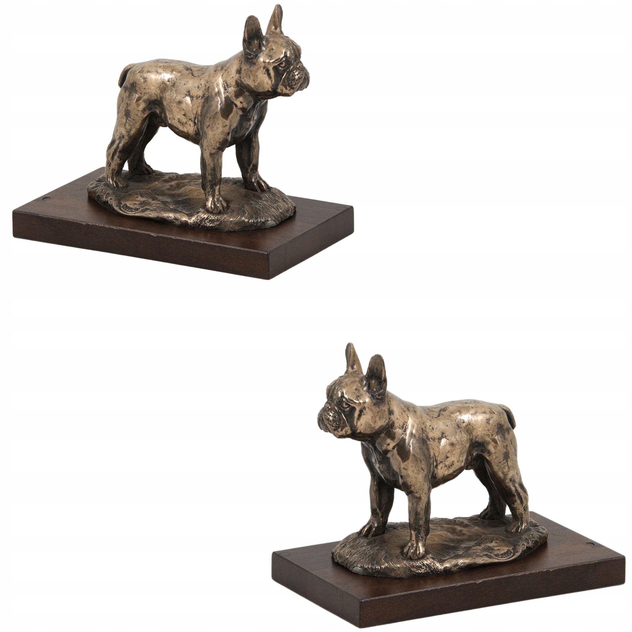 Buldog francuski IV statuetka psa, figurka do biura, trofeum na wystawę p