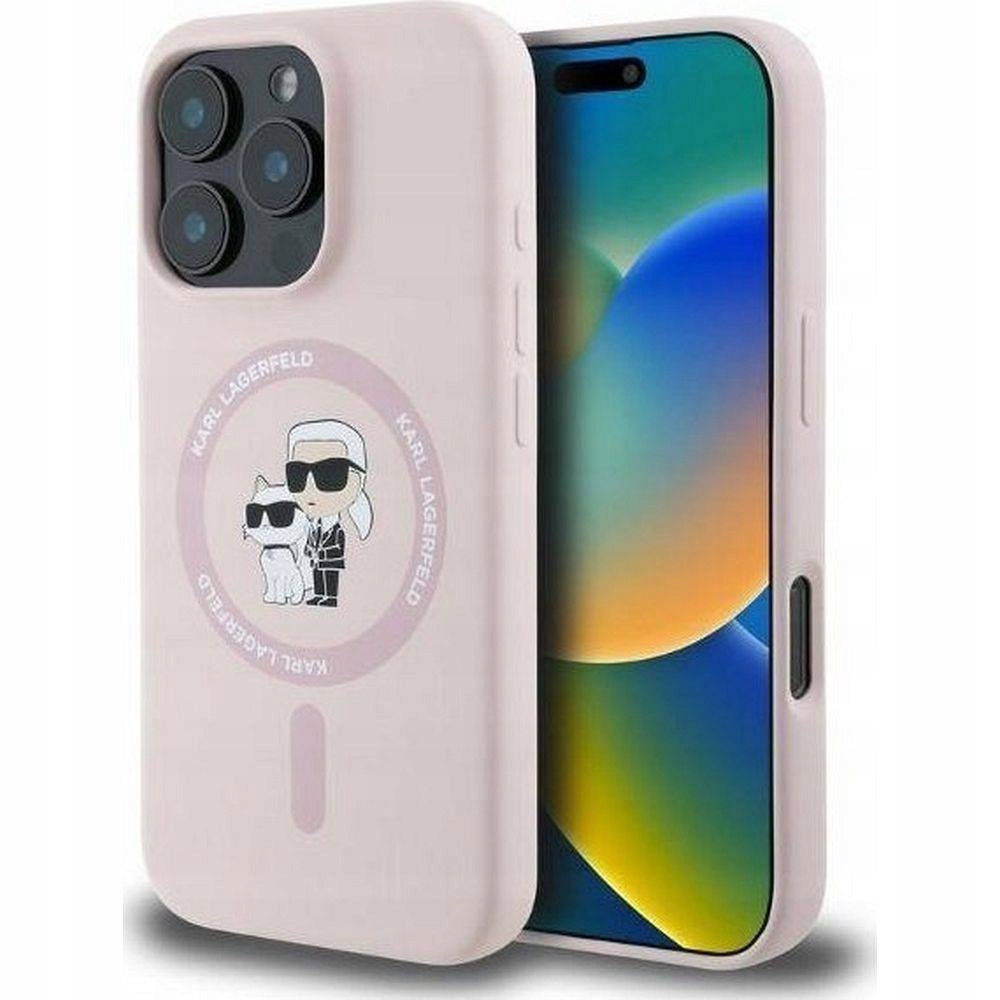 Karl Lagerfeld Etui Do Iphone 16 Kompatybilny do Magsafe Klhmp16Sscmkcrh