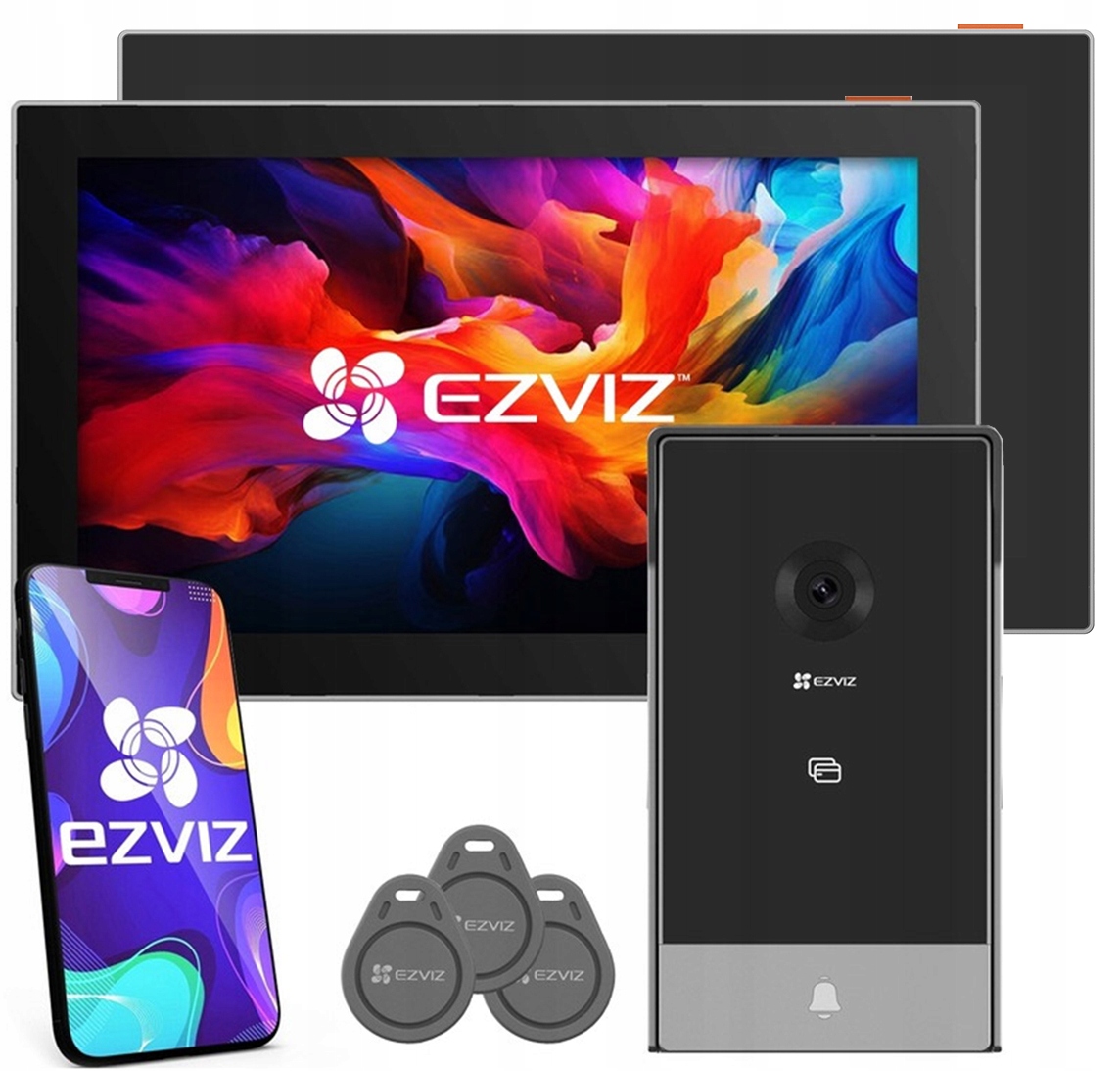 Videovrátnik WiFi s 2 dotykovými obrazovkami Ezviz CP7 SD7 Brána