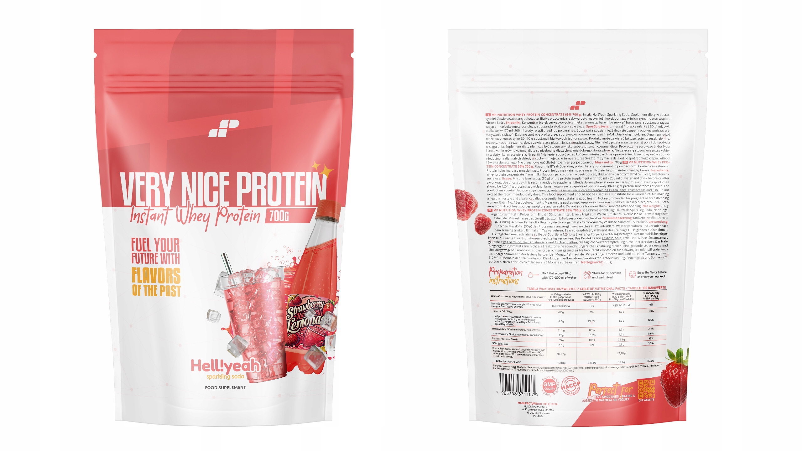 WHEY PROTEIN CONCENTRADO WPC Proteína Muito Boa 700g FORÇA MUSCULAR Peso 700 g