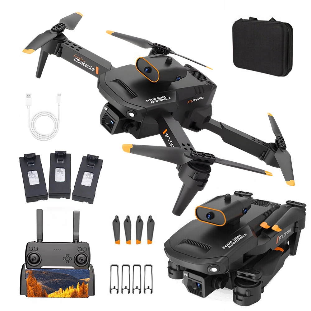 Drony Z Podwójną Kamerą Hd 8K, Kwadrokopter Z Funkcją Obrotu/przewrotu