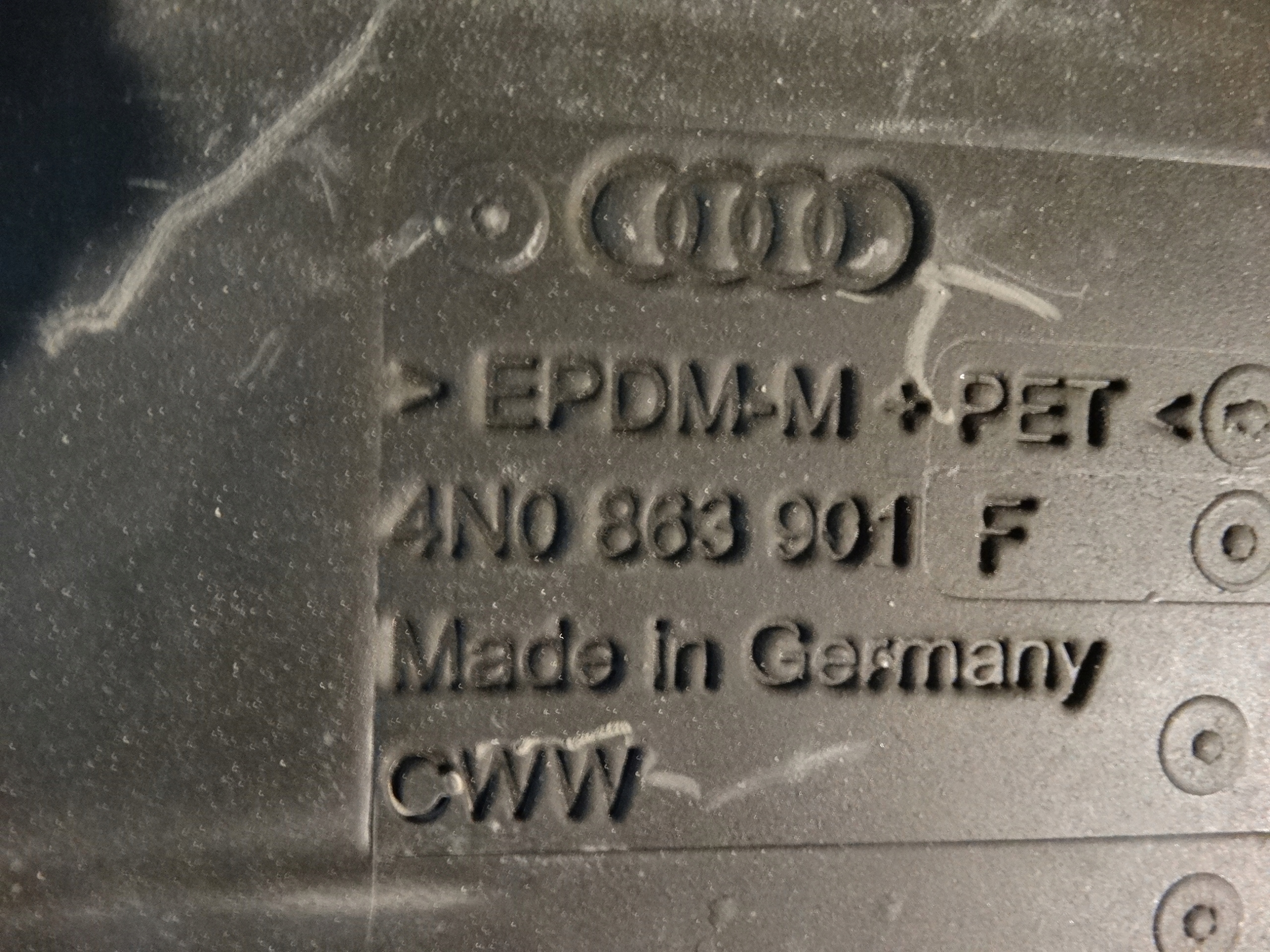 WYCISZENIE partition wall left AUDI A8 D5 1