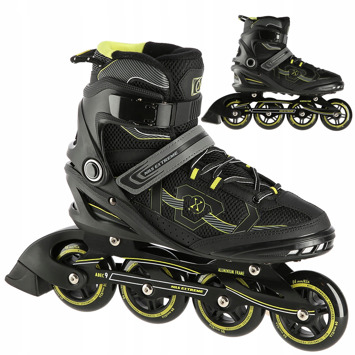 Kolečkové Brusle Brusle 2V1 ABEC-9 Dámské Kaučukové Pro Dospělé Rekreační