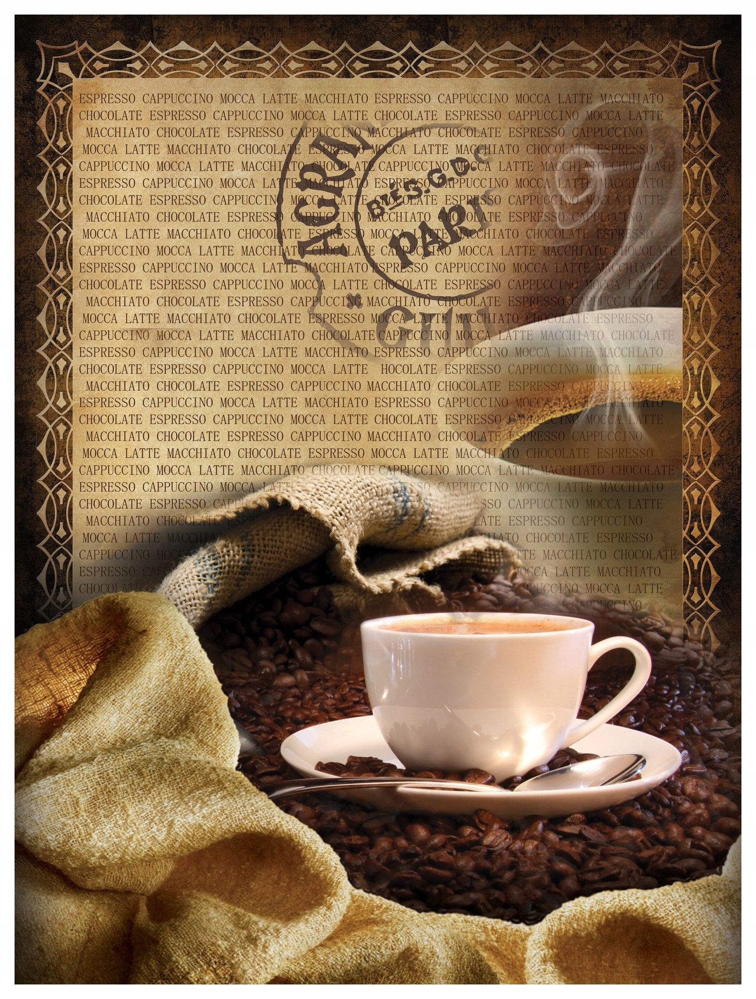 Fototapeta Káva Útulnost Teplo Zrna Latte Espresso 206x275 lepidlo