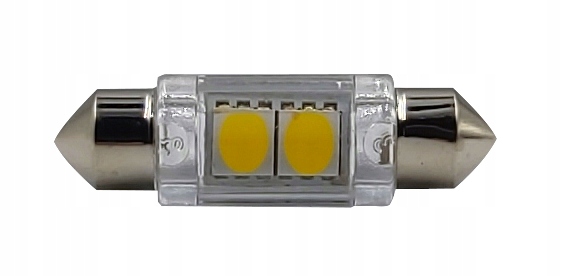 ŻARÓWKA 10x36mm RURKOWA C5W C10W 12V LED 2SMD