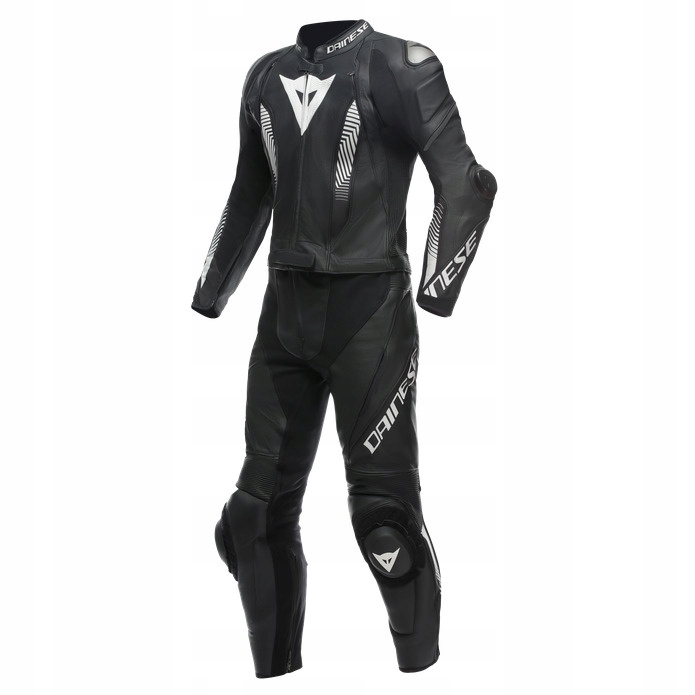 Dvojdielny kožený overal Dainese Laguna Seca 5 čiernobiely 56