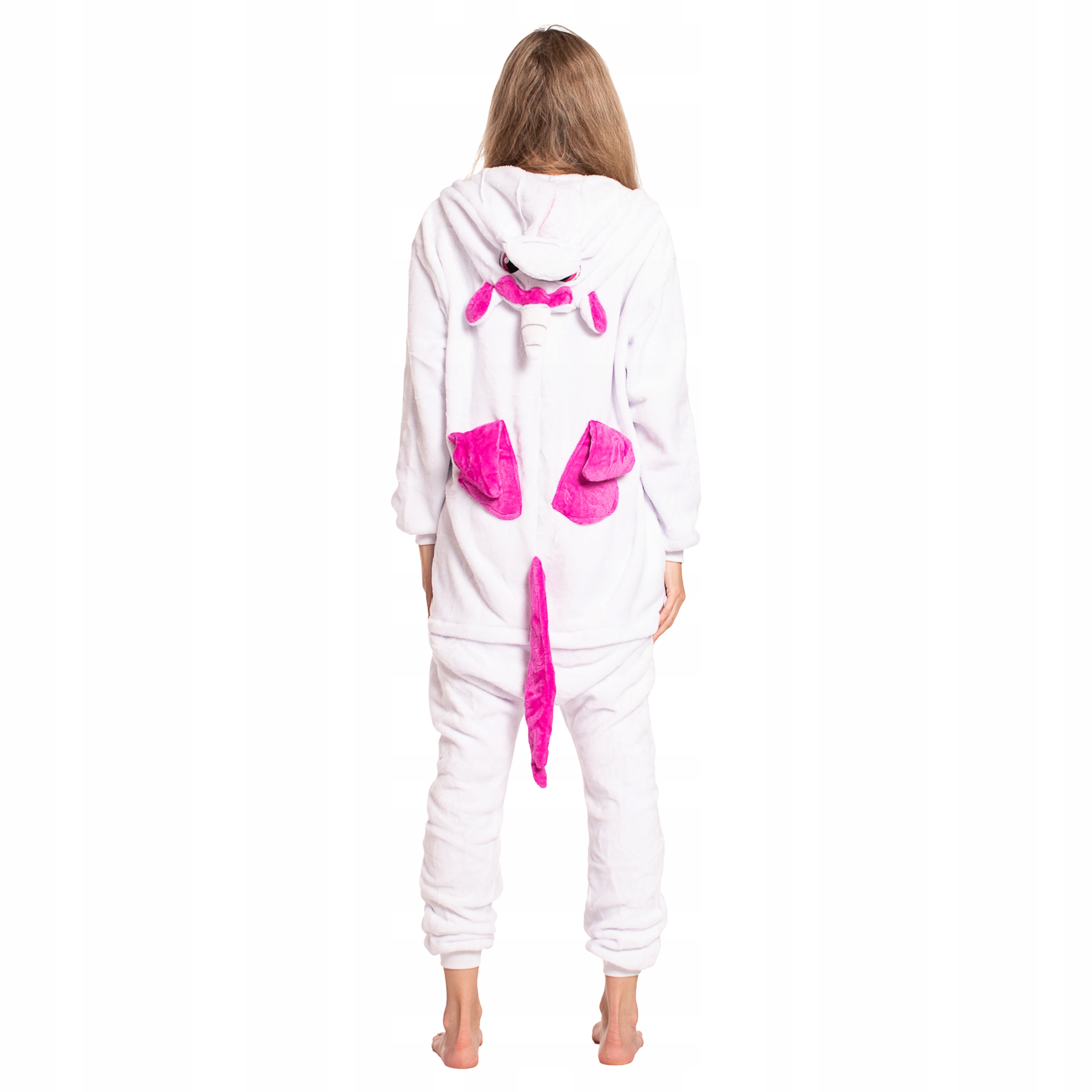 Dámské pyžamo kombinéza Kigurumi Onesie kostým Jednorožec růžová 165-175cm