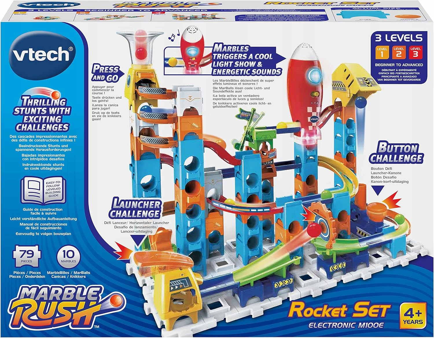 Zestaw konstrukcyjny Tor kulkowy rakieta Vtech Marble Rush Rocket Set M100E