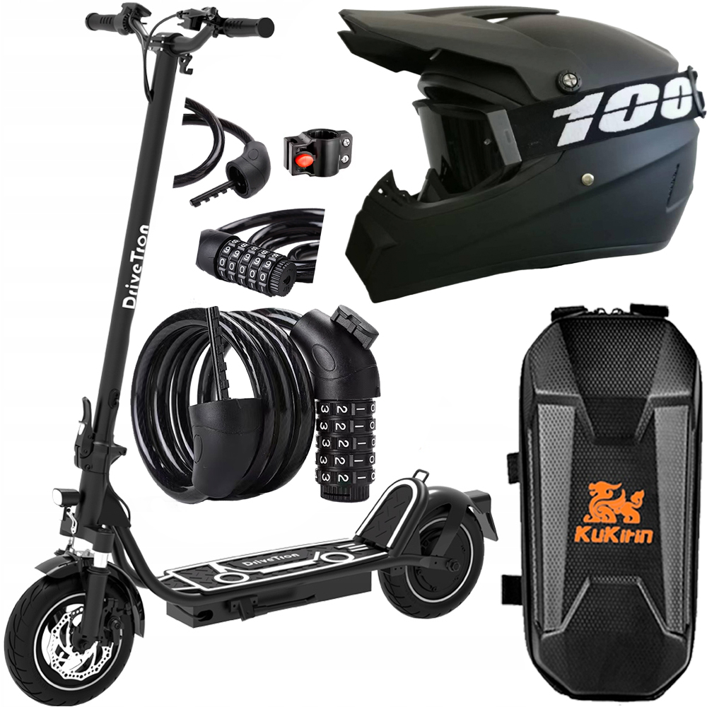 Elektrická vozidla DriveTron DT01 800W 30km/h 16V 13Ah 50KM 10" dárky