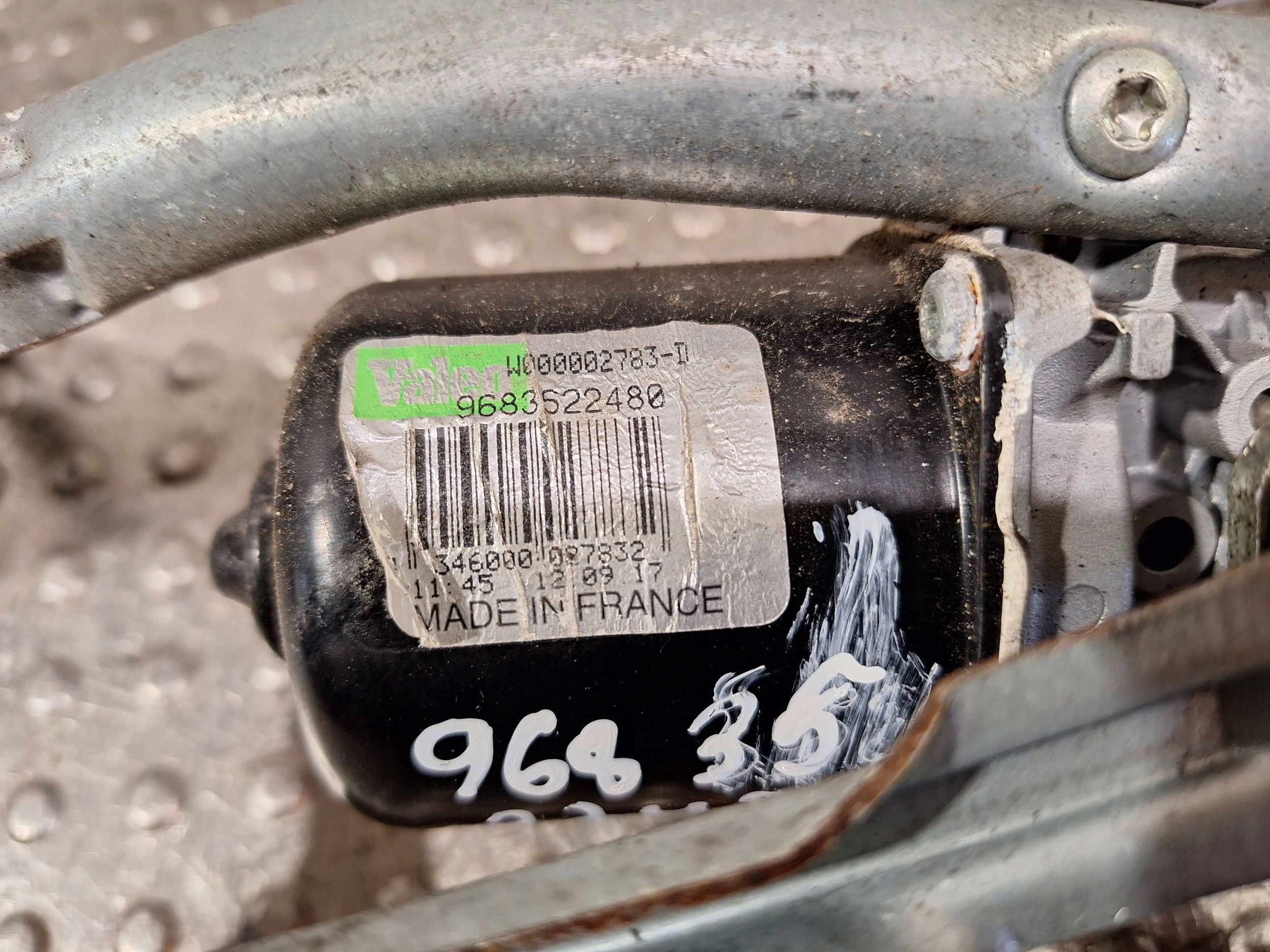 wiper mechanism front 9683622480 CITROEN C3 II DS3 09