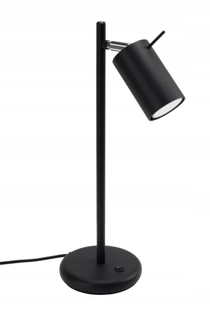 

Minimalistyczna Lampa biurkowa Ring czarna Sollux