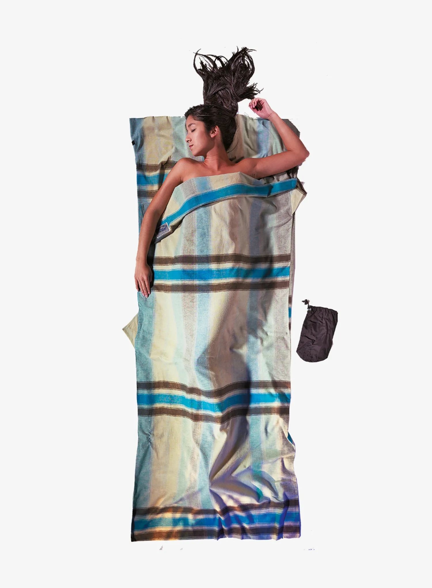 Vložka do spacáku Cocoon TravelSheet Flannel africký rainbow