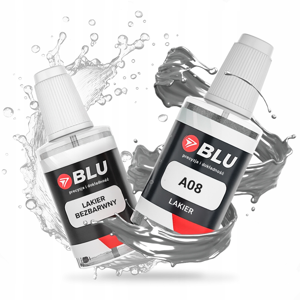 Lakier zaprawka samochodowa A08 Klar srebrny silbergrau do Bmw 20ml Blu
