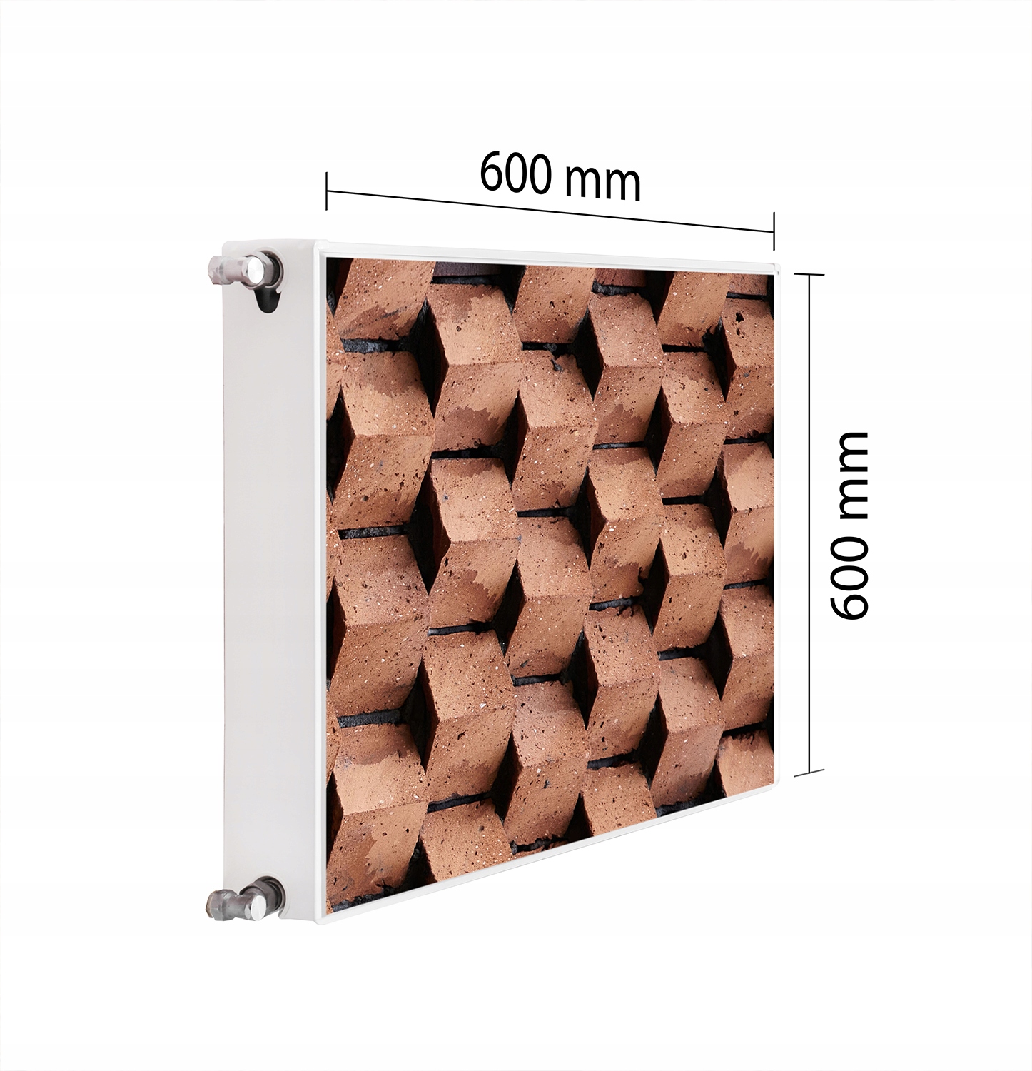 Magnetická Krytka Na Radiátor 60x60 Cihla 3D Podložka Magnet