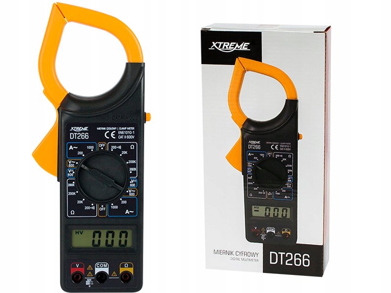 

Miernik cęgowy multimetr DT266 Xtreme