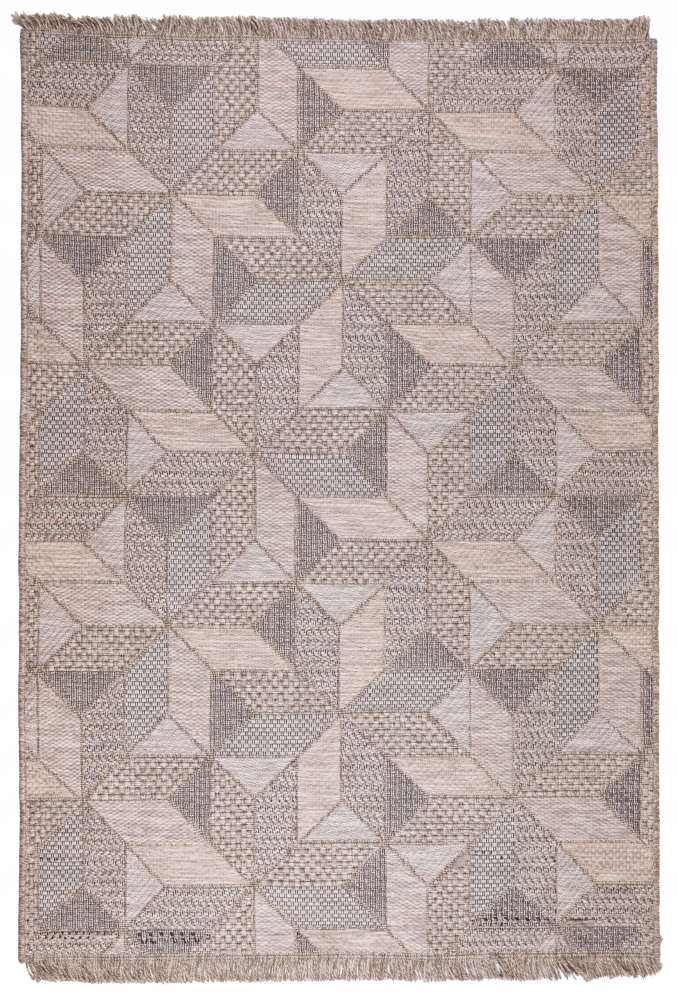 Koberec Oria geometria šedo-béžový 120x170 cm