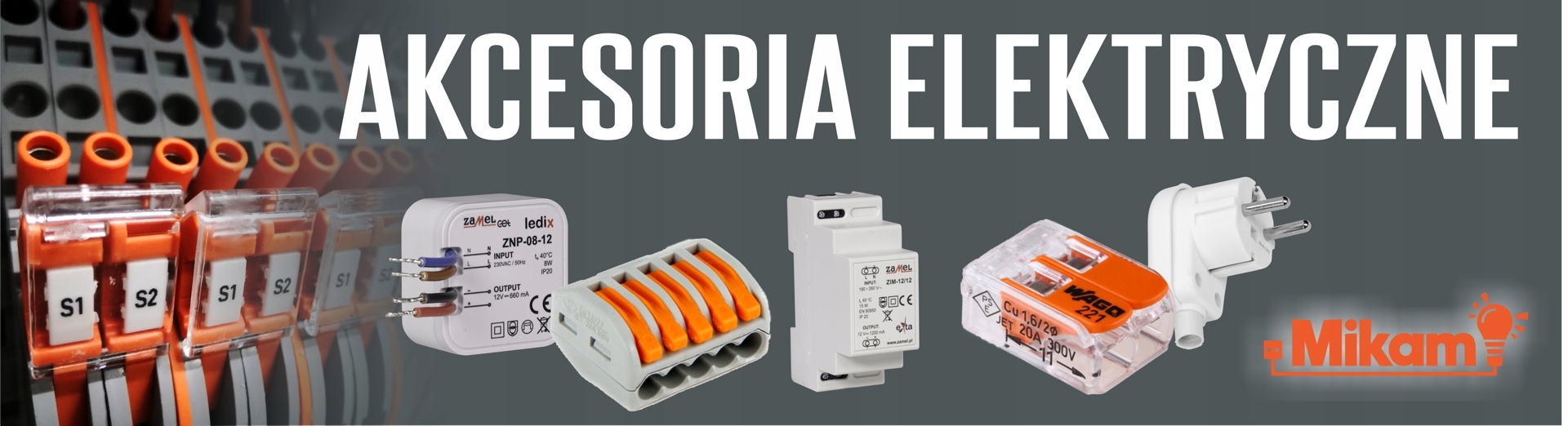 Pilot 2-klawiszowy P-257/2 ZAMEL Zasilanie akumulatorowe