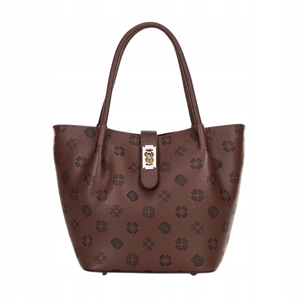 Dámská kabelka kufřík Wittchen 101-4Y-P01-4 s vyraženým monogramem