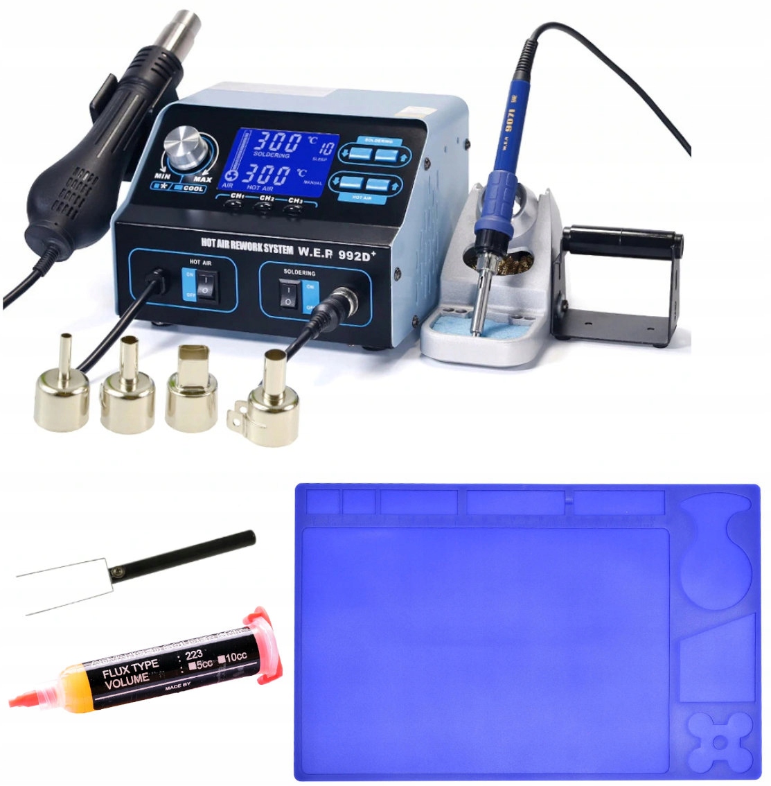 

Stacja Lutownicza Wep 992D+ 223 Mata 33x21 Hotair